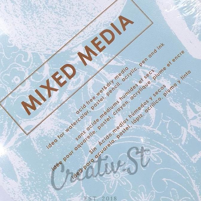 

Termurah !!! Potentate Mixed Media Pad Buku Sketsa A4 20 Sheet 200 Gsm 21 Cm X 30 Cm