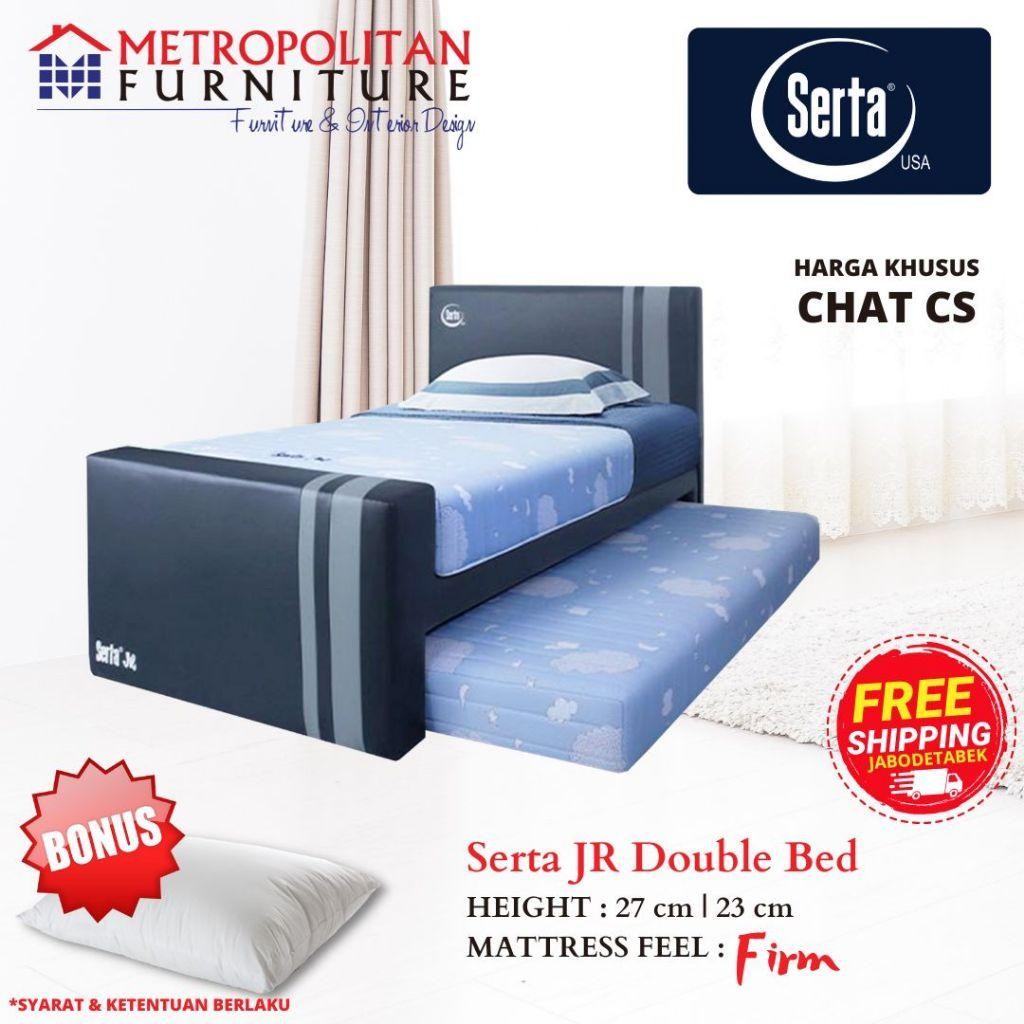 Kasur Springbed Serta  2 In 1 Jr Double Bed Full Set Spring Bed