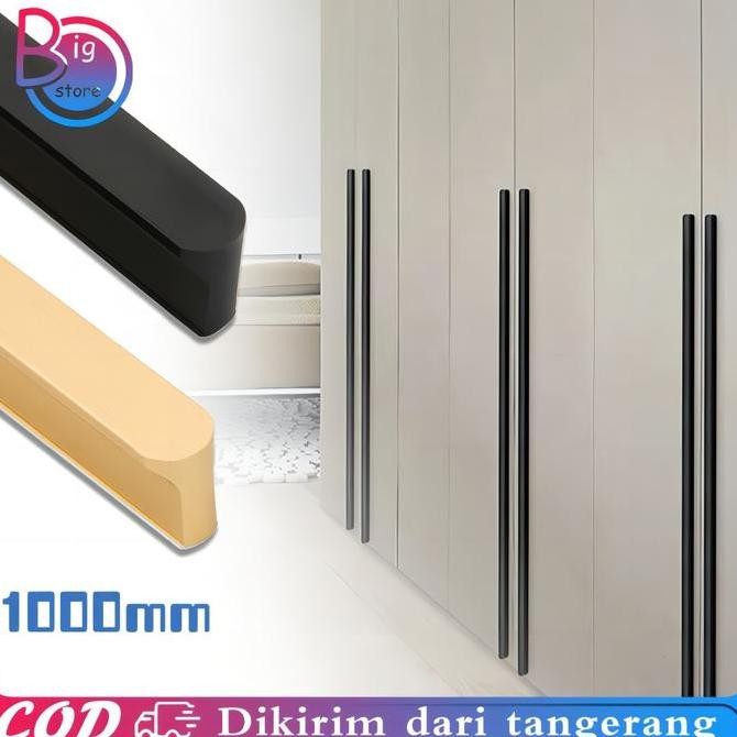 1m Handle Lemari Panjang Tarikan Lemari Dapur Modern Handle Furniture Tarikan Pintu Lemari Minimalis