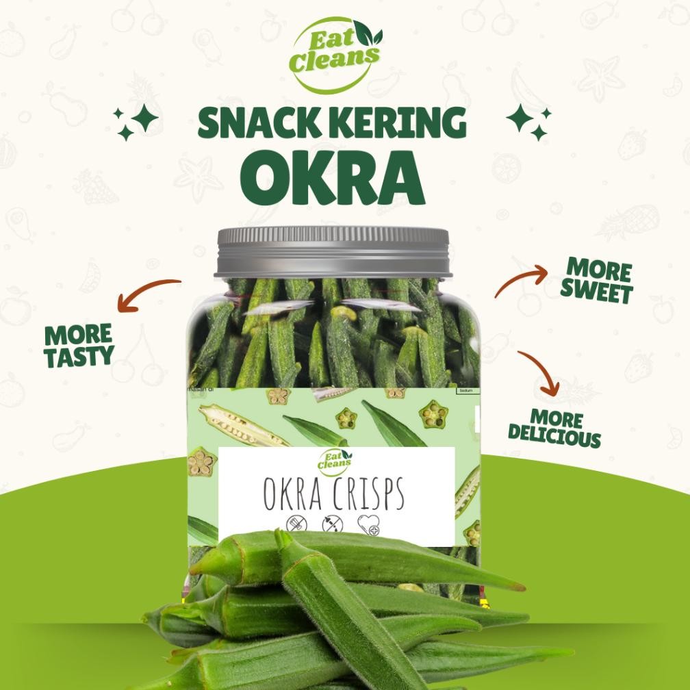 

READY STOK Keripik Okra Premium - Keripik Sayur Okra Krispi - Cemilan Diet Snack Sehat Rendah Kalori - Okra Crisps Vacuum Fried Siap kirim