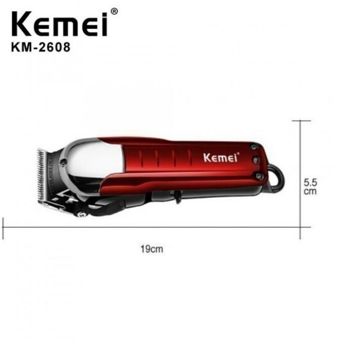 Promo Kemei Km-2608 Km-2601 Rechargeable Washable Cordless Electric Clipper