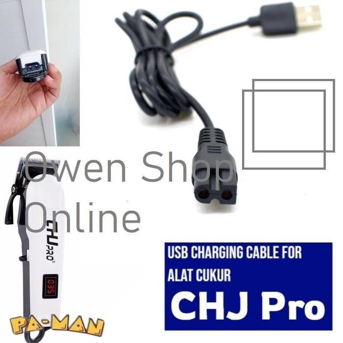 Promo Kabel Adapter Charger Usb Chj Kami Pro 908 Chjpro Alat Cukur Shaver Clipper