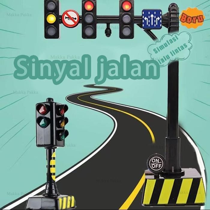 JUAL SINYAL LALU LINTAS / LAMPU LALU LINTAS MAINAN / LAMPU MERAH / MAINAN TRAFFIC LIGHT - DENGAN FUN