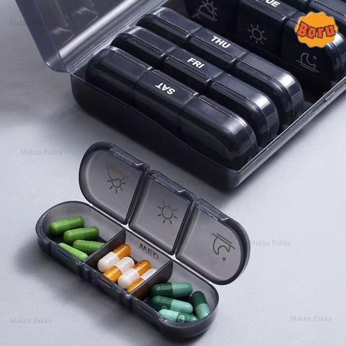 JUAL KOTAK PORTABEL PIL MINGGUAN KOTAK /7 HARI PORTABEL PENYELENGGARA /BERKAPASITAS BESAR KOTAK TABL