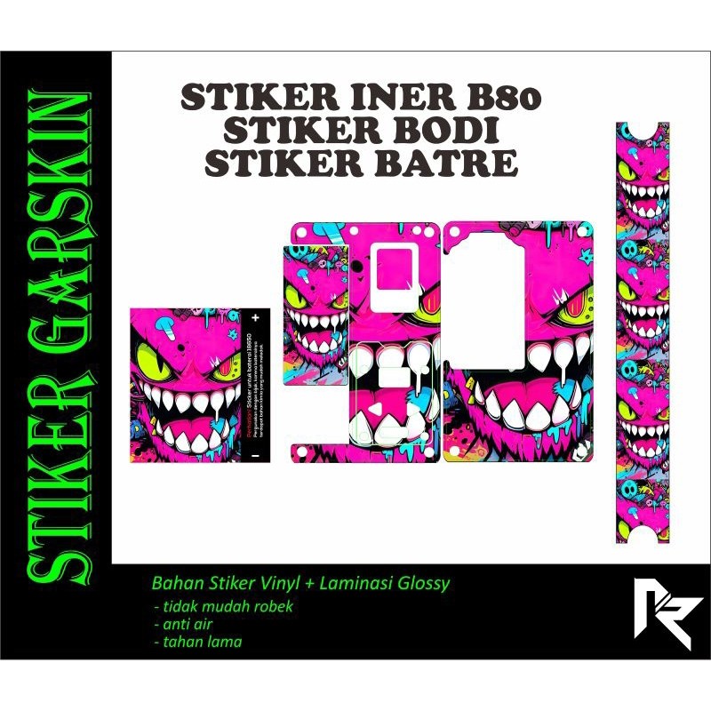 

Terlaris Stiker Paket Inerstiker Batre Centa B80 A Stiker Garskin Premium Not Casing Bisa Custom *Promo*