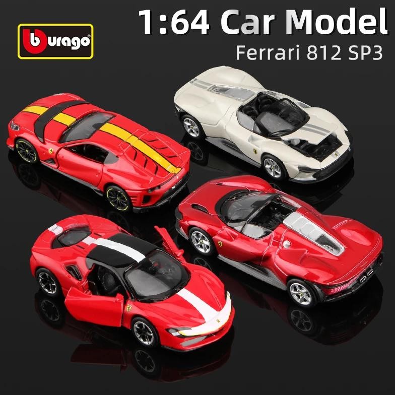 Bburago 1:64 Ferrari Daytona SP3 812Competizione Car Model Alloy Miniature Diecast Vehicles Toy Voit