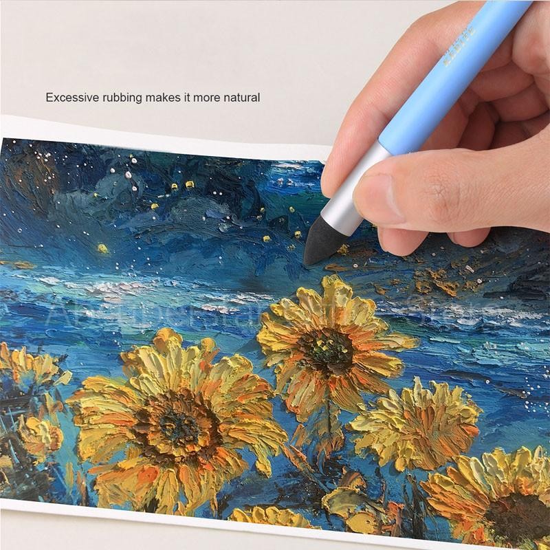 

1 Set G-Rt Sketch Pen / Oil Pastel Rubbing Pen Set Pena Gosok Sketsa/Lukisan Cat Minyak