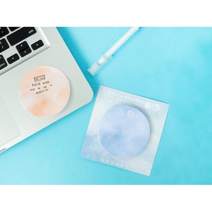 

Terlaris !!! Creativ Memo Tempel Pastel Galaxy Round