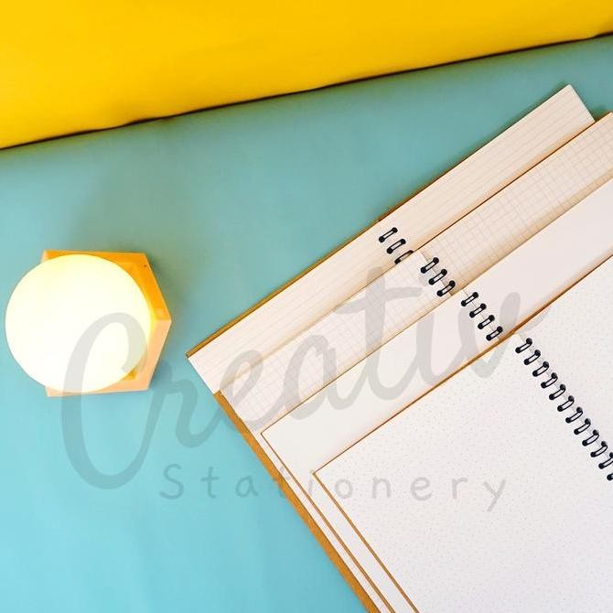 

New Collection !!! [Tulis.Id] Simple Basic Kraft Spiral Notebook 100 Gsm