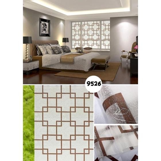 Paket 5 Roll Stiker Kaca Sunblast Polos Dekorasi Rumah 45Cm X 1M Wallpaper Stiker Kaca Rumah