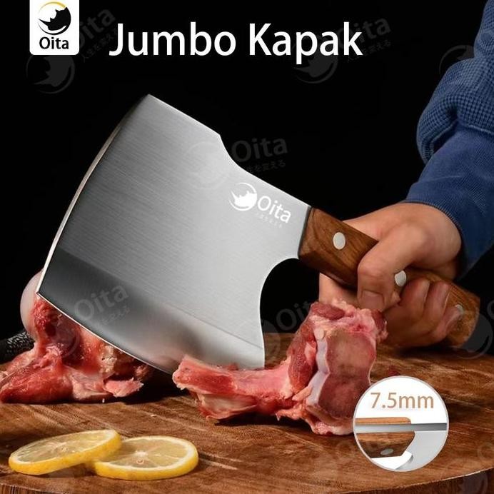 

Terlaris Pisau Daging Pisau Dapur Kapak Potong Tulang Professional Golok Daging Chef Knife Ketebalan 7.5Mm Pisau Baja Kitchenware