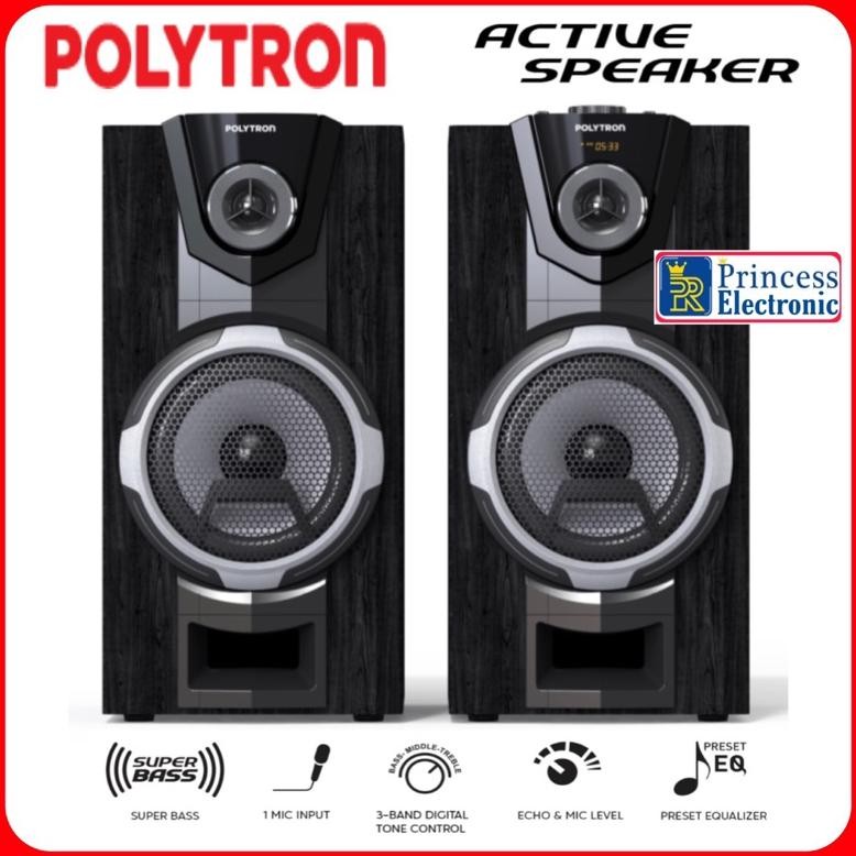 ''Terlaris" Polytron Bluetooth Speaker Aktif Karaoke 8 Inch Pas 8F12 Murah