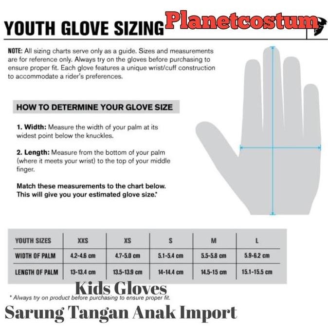 Promo Sarung Tangan Gloves Anak Motocross Minimoto Motor Trail Cross Enduro