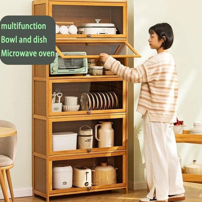 Model Mainan Lemari Pajangan Kaca Akrilik Kaca Bening Yang Kuat Multi-Layer Home Organiser Lemari Pa