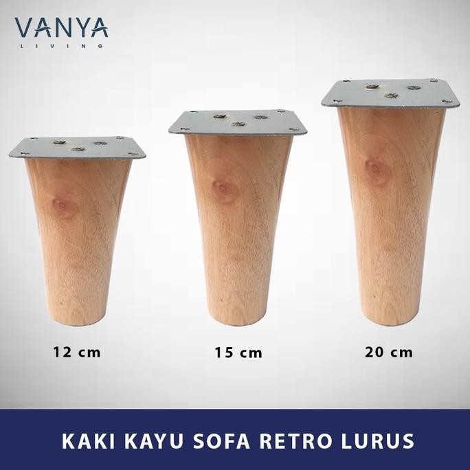 Kaki Sofa Kayu Retro Lurus - Bahan Baku Sofa/Aksesoris Sofa/Furniture/Lemari/Kursi/Divan/Spring Bed/