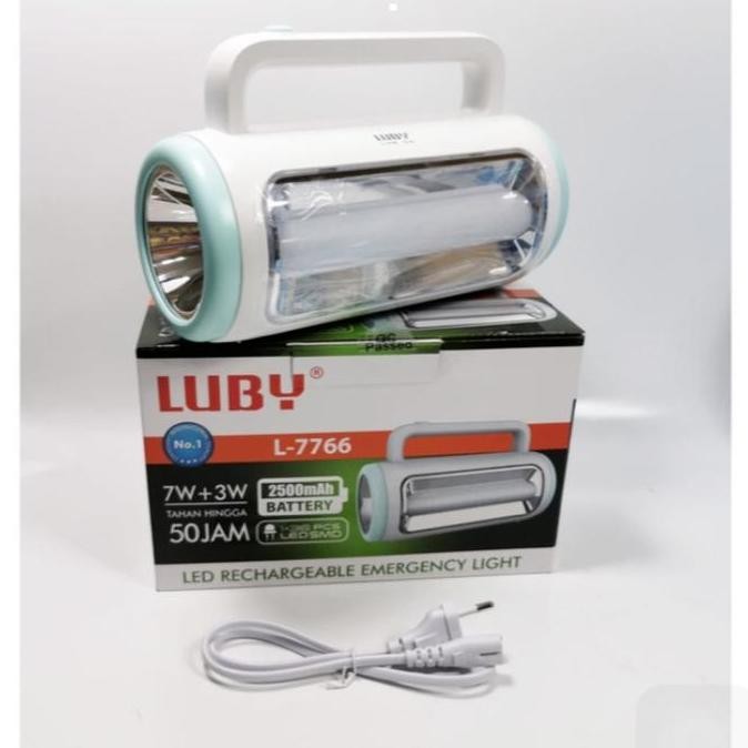 Luby L7766 Lampu Darurat - Emergency Lamp Led Torch Flash Light 7766
