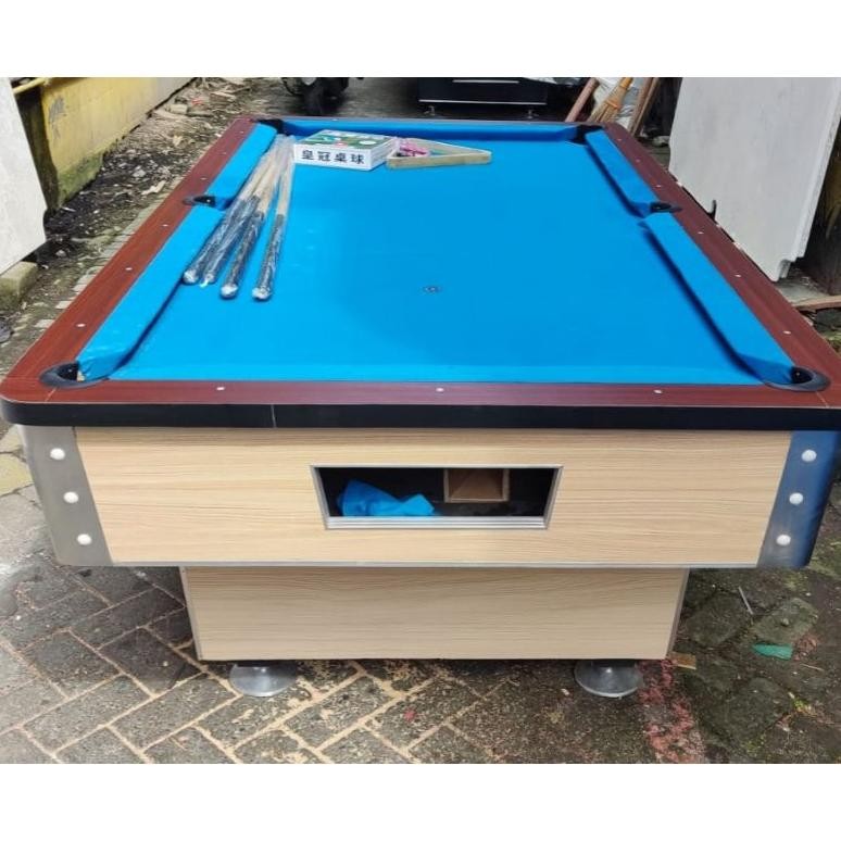 Meja Billiard Biliar Bilyar Bola Sodok Ukuran 7feet Marmer Bonus Komplit Marmer Tebal