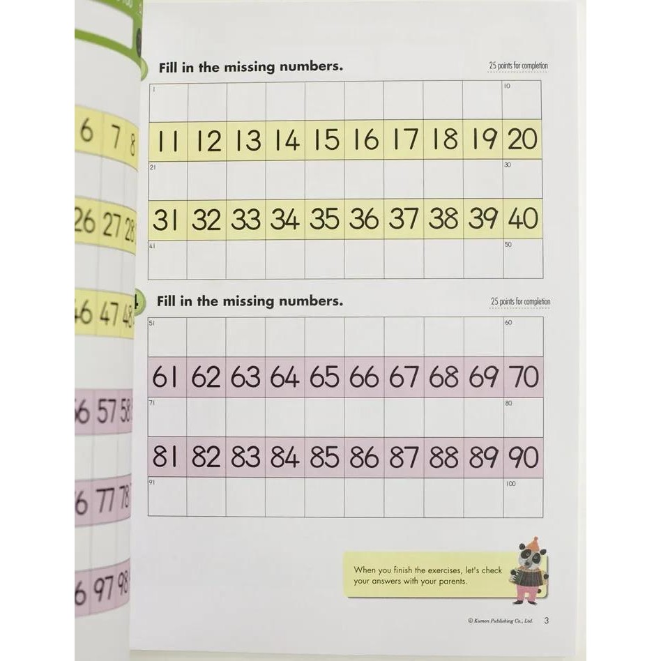 10Books/Set Kumon Calculation Math Workbooks English Math Problems Exercises Teaching Books G1-G4 fo