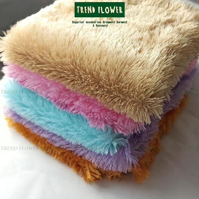Kain Rasfur bulu lembut bahan karpet surpet karpet rasfur boneka bulu