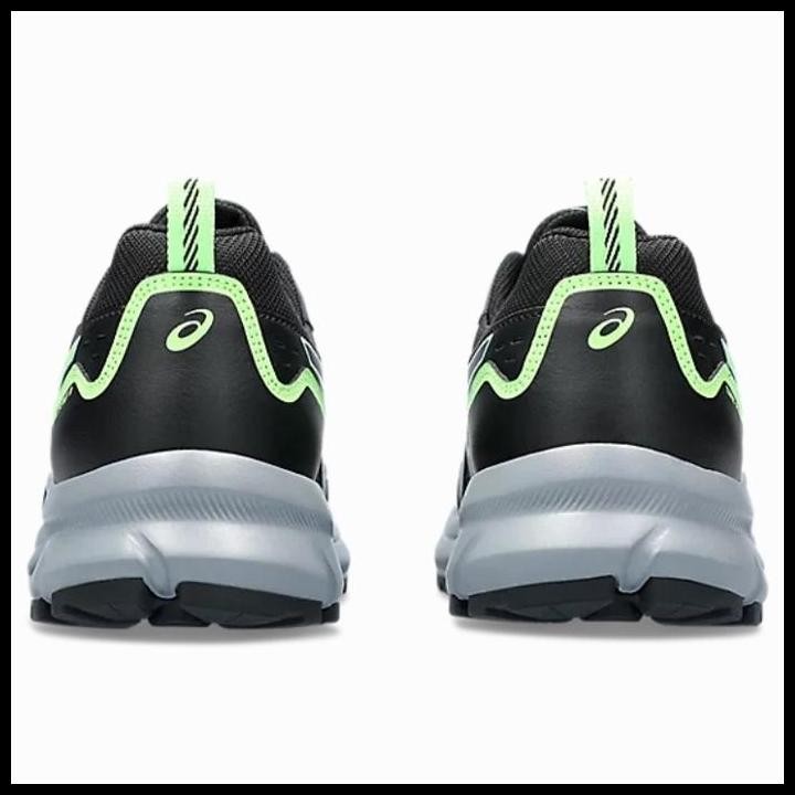 Sepatu Lari Pria Asics Trail Scout 3 Black Iluminate Green 1011B700.003 Original Best Seller