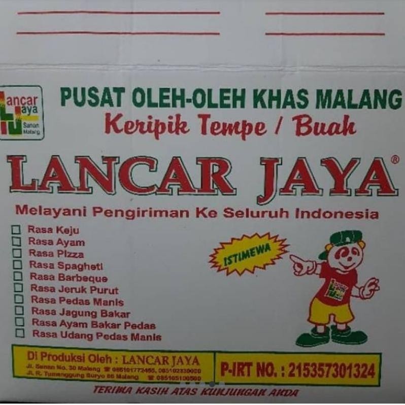 

Segera Keripik Tempe Aneka Rasa Lancar Jaya Khas Malang