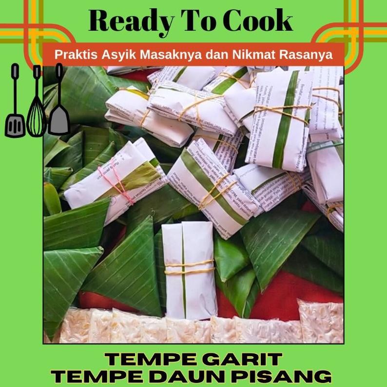 

Premium Tempe Daun Tempe Kedelai Asli Tempe Mendoan Tempe Bungkus Daun Pisang