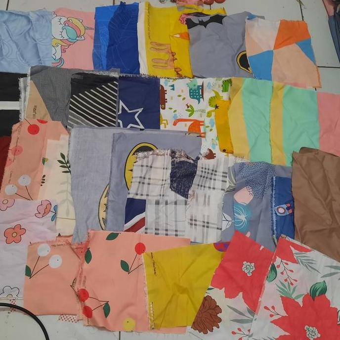 KAIN PERCA SISA POJOKAN SPREI KATUN HARGA 1KG