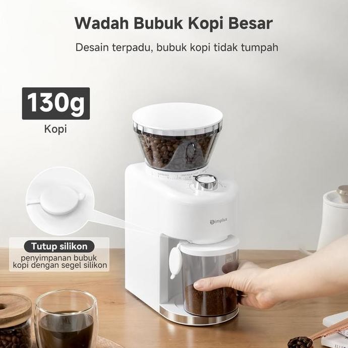 

Terlaris Mega SaleSimplus Penggiling Biji Kopi Elektrik 35 Pengaturan Coffee Grinder Dengan Cup Takaran