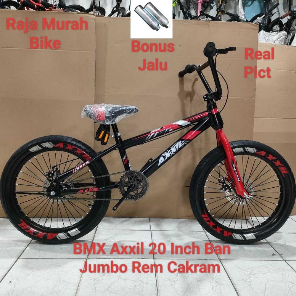 Sepeda BMX 20 Inch Axxil Ban Jumbo Rem Cakram Sepeda Anak Laki Laki BMX Axxil 20 Inch Rem Cakram