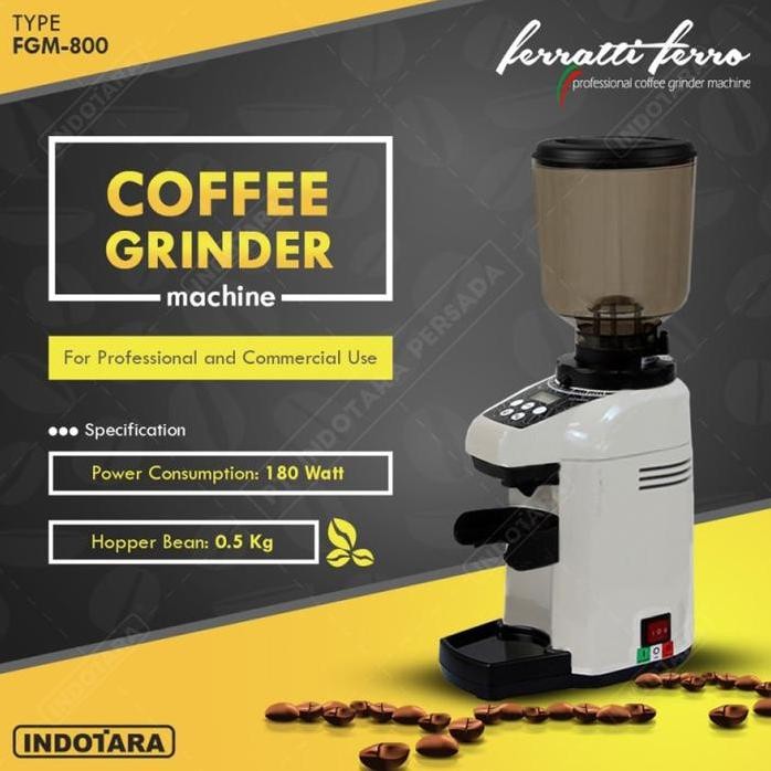 

Terlaris Coffee Grinder Machine / Alat Penggiling Kopi Ferratti Ferro Fgm-800