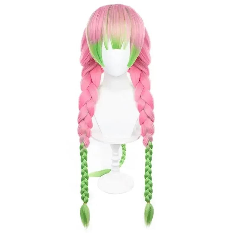 Fc6 Anime Demon Slayer Wig Kanroji Mitsuri Cosplay Golden Short Hair Kanroji Mitsuri Wig@Fc8!