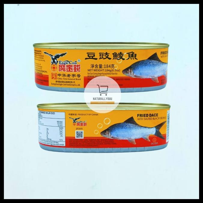 

EAGLE COIN FRIED DACE WITH SALTED BLACK BEANS / IKAN TAUSI KALENG 184GR