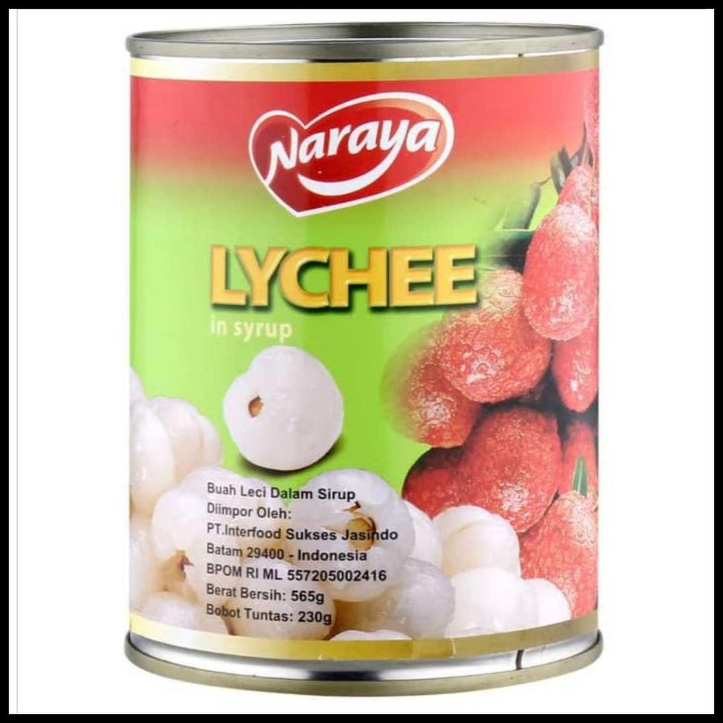 

NARAYA LONGAN / KELENGKENG / LYCHEE / LECI / MANDARIN ORANGE / PEACH / RAMBUTAN / RAMBUTAN NANAS / FRUIT COCKTAIL / BUAH KALENG DALAM SIRUP HALAL