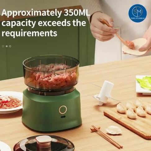 

Terlaris Starmas Food Processor Chopper Mini My-01 Rechargeable Usb Isi 350 Ml Starmas Kabel Pengaduk Cover Blender