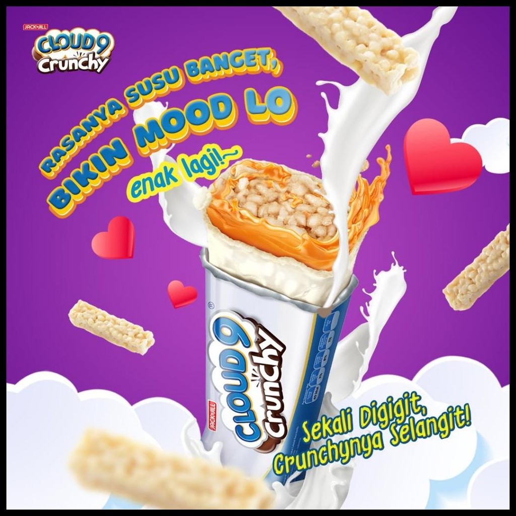 

( BERKAH ) CLOUD 9 CRUNCHY WAFER BAR COKLAT VANILA RENYAH 336 GR 1 BOX 24 PCS JACK & JILL WAFLE WAFFER BISKUIT RENYAH SNACK CEMILAN ANAK