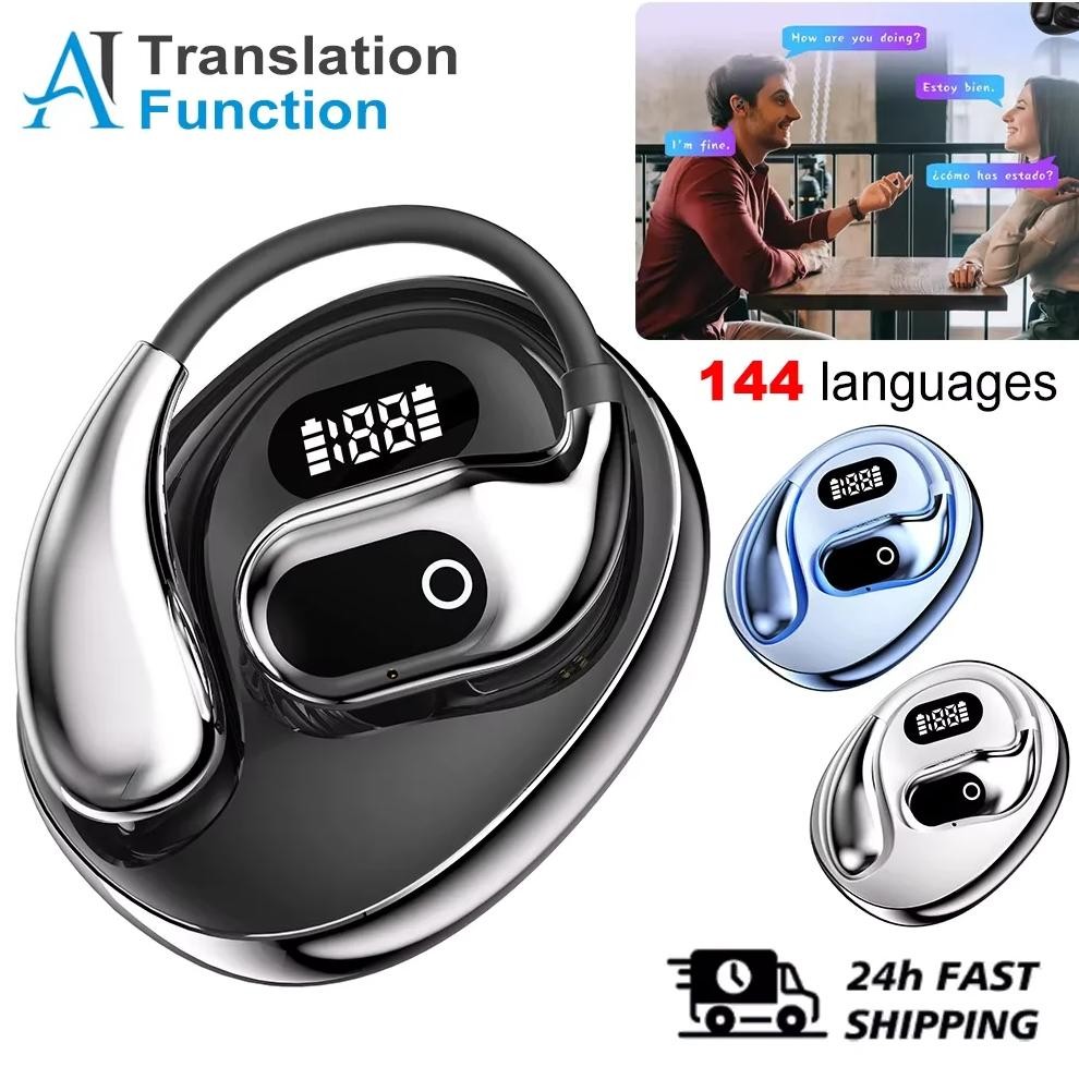 

Ai Two-Way Real time Translators Earphone 144 Languages Wireless Bluetooth Smart Voice Translator Headphones For Travel Business