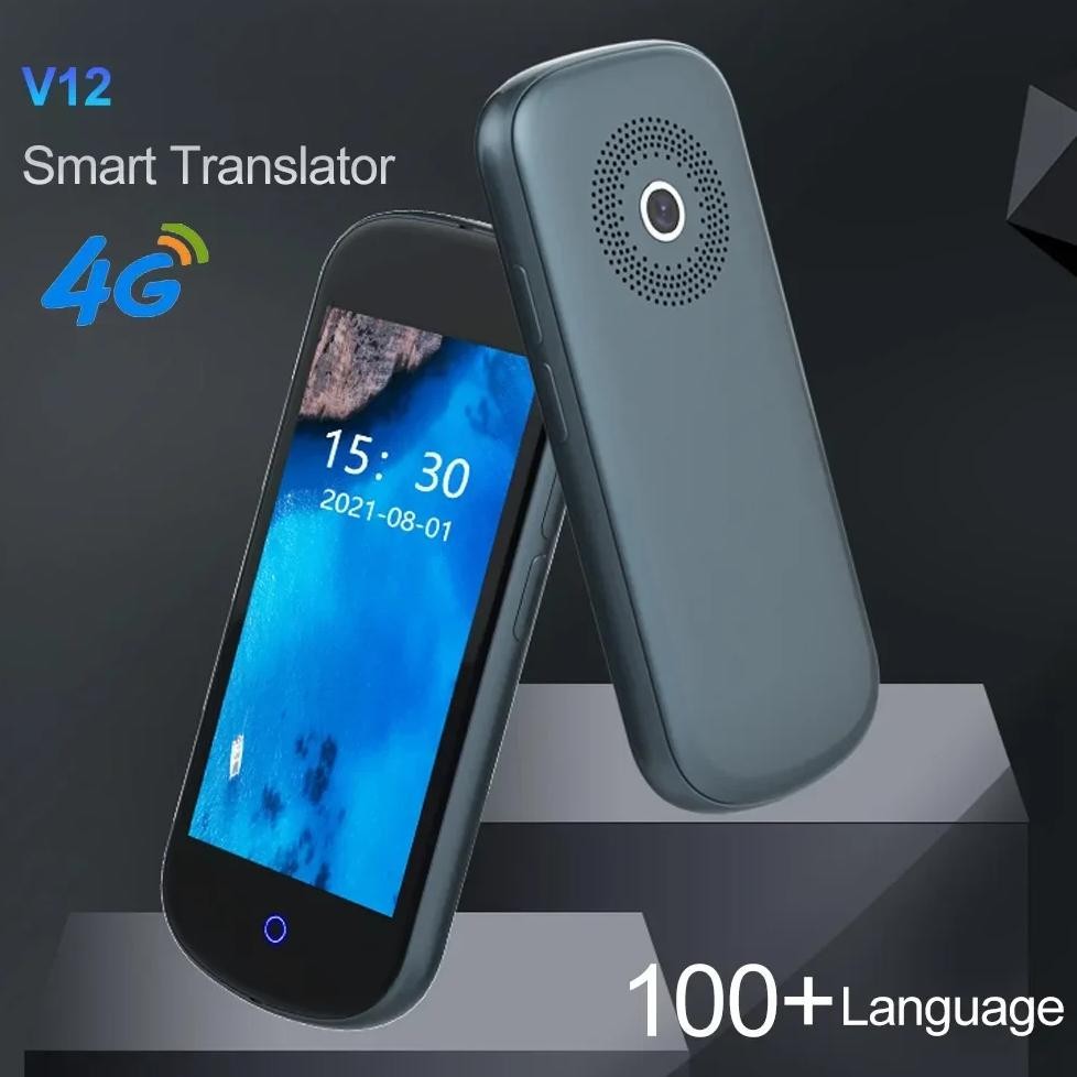 

V12 4G intelligent translator Multi-language translation 4.0 inch high-definition large screen wifi with offline translation