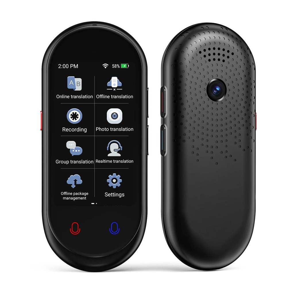 

Vormor Z8 Portable Smart Voice Translator Real-time 138 Multi-Language Speech Interactive Offline Translator for Travel Learning