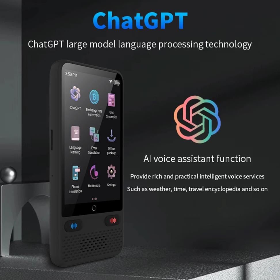 

Portable Language Translator Device 138 Real-time Languages Instant Voice Translator with Online Offline Translation