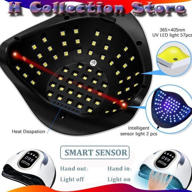BEBAS ONGKIR - Nail Sticker Gel UV Lamp SUN X11 Max 280W 66Leds  UV Led Nail Lamp pengering kutek uv