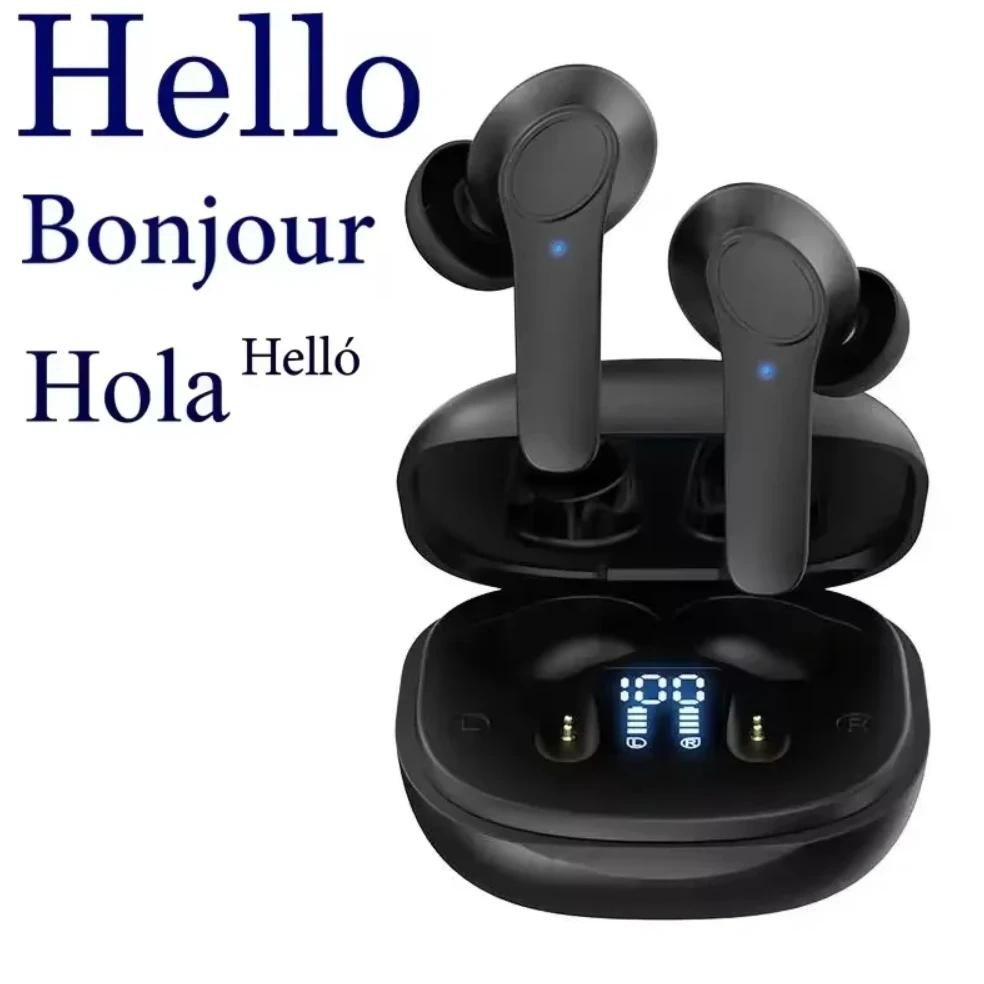 

144 Languages Real Time Translator Earbuds 4 Translation Mode Wireless BT Translation Earphones Noise Cancelling IPX6 Waterproof