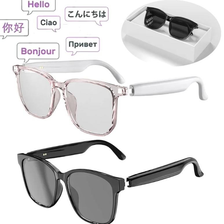

AI translation glasses with 144 - language simultaneous interpretation,real-time recording,writing,translation,listening and spe