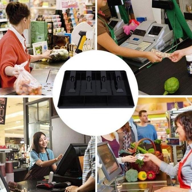 

Laci Uang Kasir / Money Cash Tray 5 Sekat / Cash Drawer Laci Kasir Laci Uang / Tempat Penylmpanan Cash Kasir / Kotak Uang HM