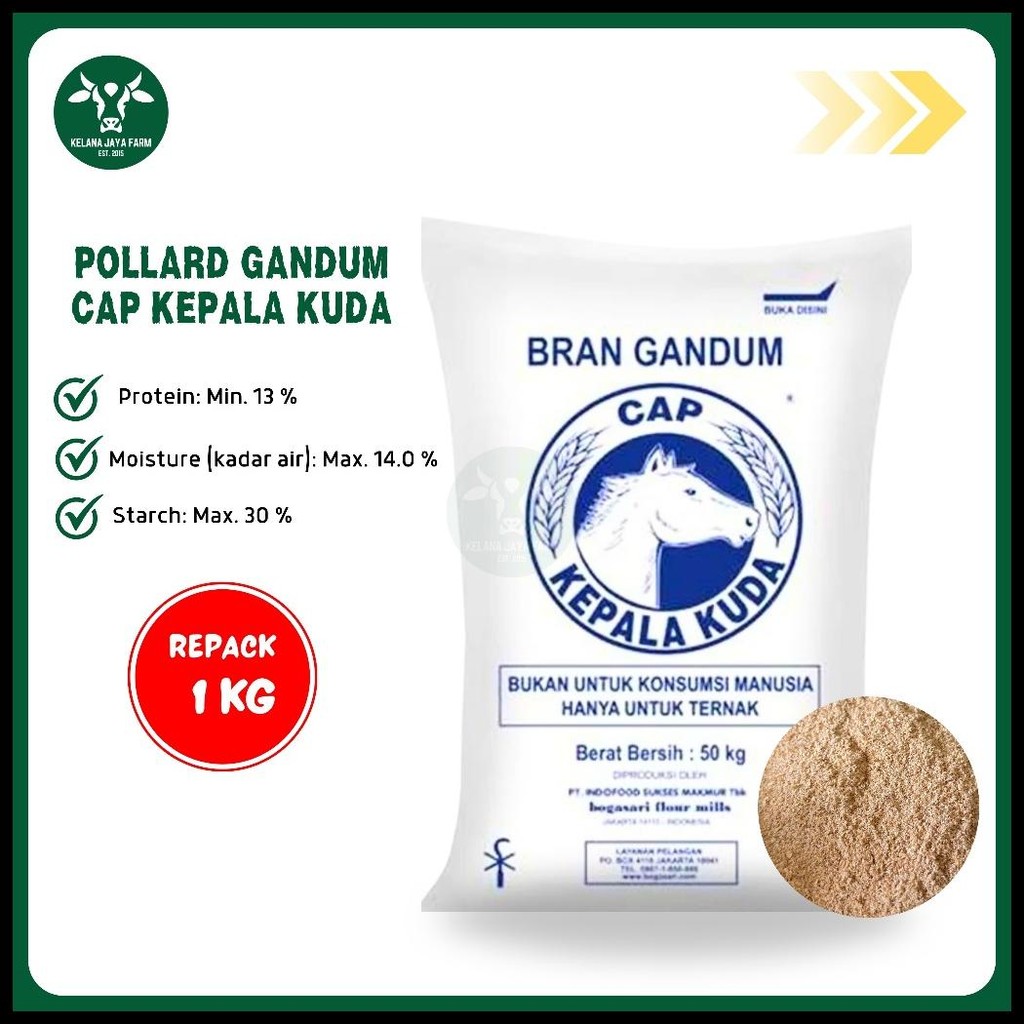 

BRAN POLLARD GANDUM CAP KEPALA KUDA (1 KG)