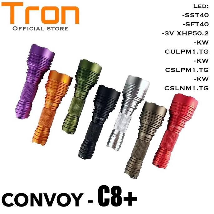 Senter Convoy C8+ Dengan Varian LED flashlight