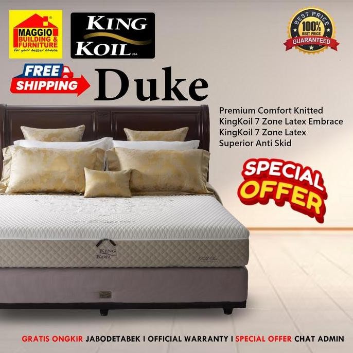 Kasur Springbed Kingkoil - Matras King Koil - Kasur Kesehatan - Matras Furniture - Duke - Kingkoil M