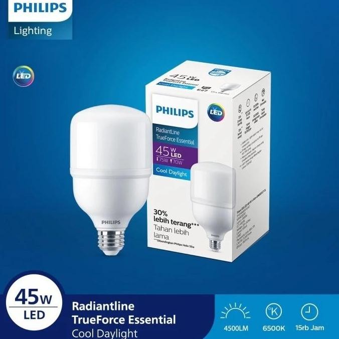 Philips LED 45W Putih 6500K Lampu Bohlam 45 20 Watt RadiantLine Bulb