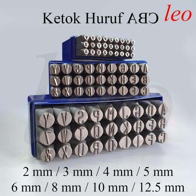 

BERKUALITAS LETTER PUNCH 2/3/4/5/6/8/10/12.5 MM KETOK HURUF ABJAD UPRIGHT STAMP
