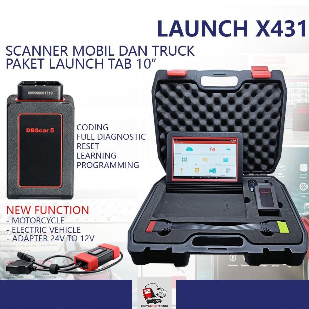 Berkualitas Scanner Launch X431 Professional Car & truck Scanner Tablet 10" MURAH
