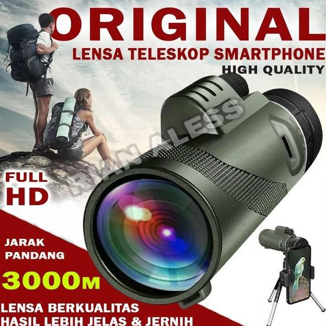 Lensa Zoom Kamera Camera Hp Fotografi Hd Lensa Telezoom Teropong Jarak Jauh Tele Zoom Hp Aksesoris A